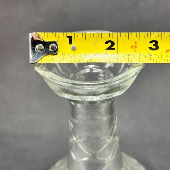 Vintage Smirnoff Vodka Glass Decanter Genie Bottle Federal Law Forbids Sale 50s - Picture 14 of 16